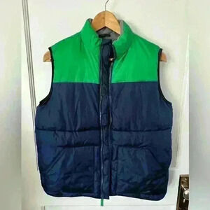 Old Navy puffer vest, retro style